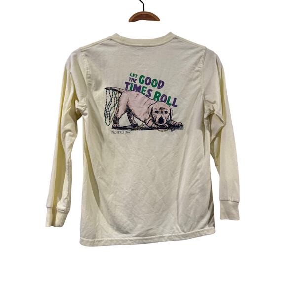 Properly Tied Mardi Gras LS Let the good times roll ! Tee Youth Medium - Picture 1 of 6